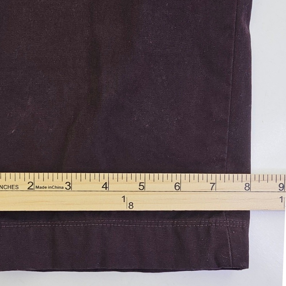 Banana Republic Chino Pants Mens 34x34 Slim Fit Burgundy Plum Cotton 969731 - Picture 7 of 13